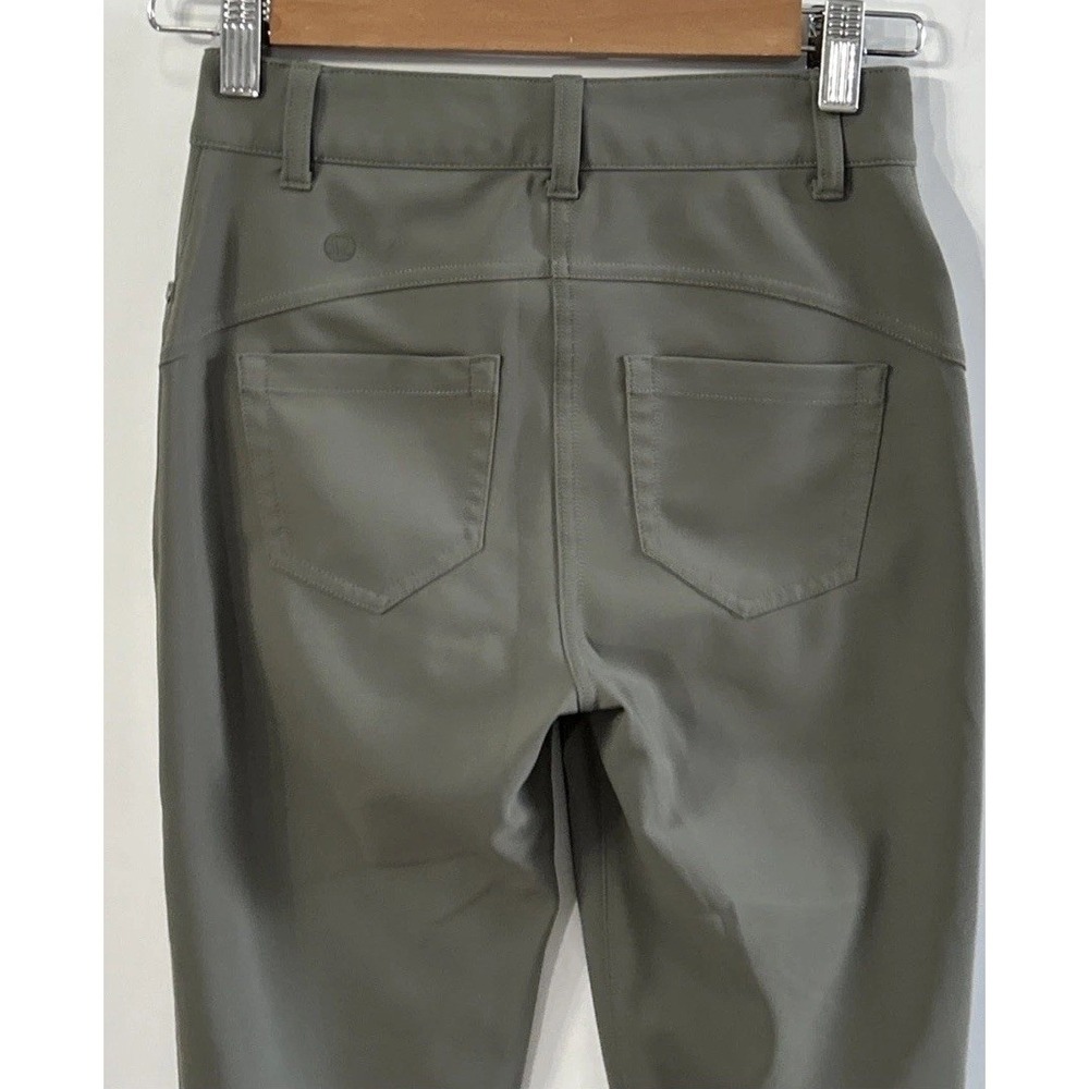 Women's Lululemon City Sleek 5 Pocket 7/8 Pant LW5EJ8S Sz 24 Olive - Picture 4 of 10